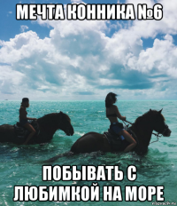 мечта конника №6 побывать с любимкой на море