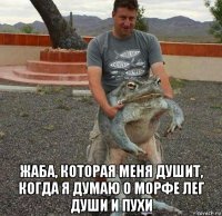  жаба, которая меня душит, когда я думаю о морфе лег души и пухи