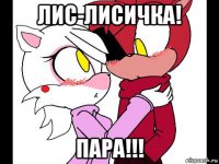 лис-лисичка! пара!!!