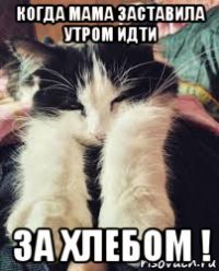 когда мама заставила утром идти за хлебом !