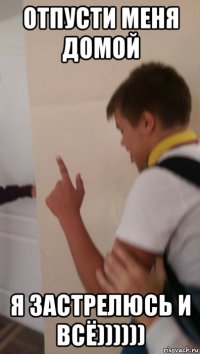 отпусти меня домой я застрелюсь и всё))))))