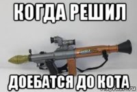 когда решил доебатся до кота