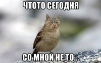 чтото сегодня со мной не то...