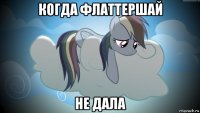 когда флаттершай не дала