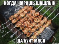 когда жаришь шашлык - ща буит мясо