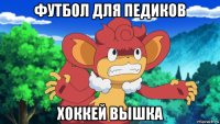 футбол для педиков хоккей вышка