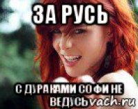 за русь с дураками софи не ведусь
