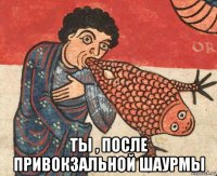  ты , после привокзальной шаурмы