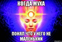 когда муха понял что у него не маленький