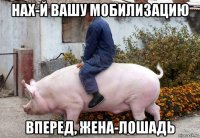 нах-й вашу мобилизацию вперед, жена-лошадь