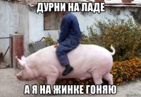 дурни на ладе а я на жинке гоняю
