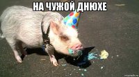 на чужой днюхе 