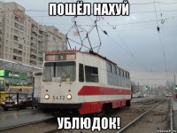 пошёл нахуй ублюдок!