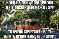 когда я езжу по дорогам петляя зайцем между ям то очень хочется ей богу убрать правительство к хуям!