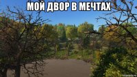 мой двор в мечтах 