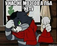 у нас не мозгов а лба нету 