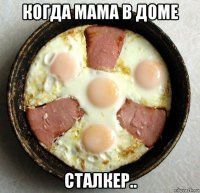 когда мама в доме сталкер..