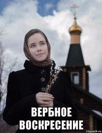 вербное воскресение