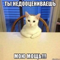 ты недооцениваешь мою мощь!!!