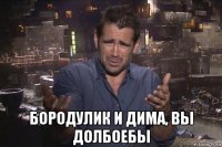  бородулик и дима, вы долбоебы