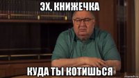 эх, книжечка куда ты котишься