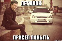 петушок присел поныть