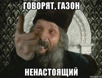 говорят, газон ненастоящий