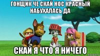 гонщик че скай нос красный набухалась да скай я что я ничего
