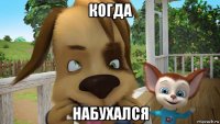когда набухался