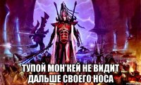  тупой мон'кей не видит дальше своего носа
