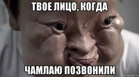 твое лицо, когда чамлаю позвонили