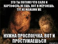 это ты потому что сало и картофель не ешь. вот и мёрзнешь. тут не майами же нужна прослоечка. вот и простужаешься