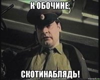 к обочине, скотинаблядь!