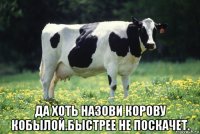  да хоть назови корову кобылой.быстрее не поскачет.