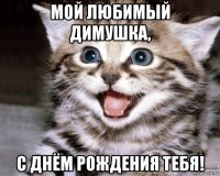 мой любимый димушка, с днём рождения тебя!