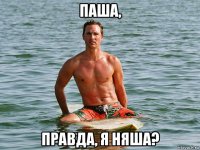 паша, правда, я няша?
