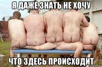 я даже знать не хочу что здесь происходит