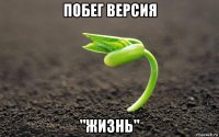 побег версия "жизнь"