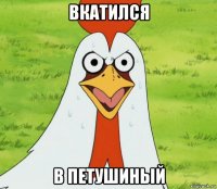 вкатился в петушиный