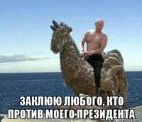  заклюю любого, кто против моего президента