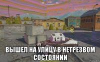  вышел на улицу в нетрезвом состоянии