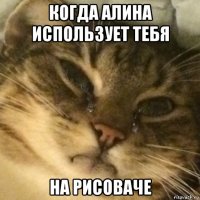 когда алина использует тебя на рисоваче