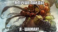 я лучше панды я - шаман!