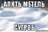 апять метель сугроб