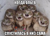 когда ольга спустилась в низ сама
