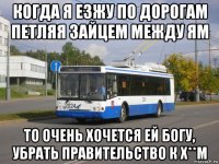 когда я езжу по дорогам петляя зайцем между ям то очень хочется ей богу, убрать правительство к х**м