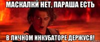 маскалкй нет, параша есть в личном инкубаторе держуся!