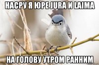 насру я юре jura и laima на голову утром ранним