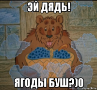 эй дядь! ягоды буш?)0