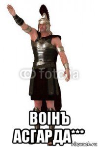  воiнъ асгарда***
